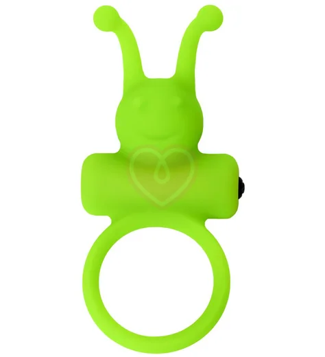 Эрекционное кольцо с вибропулей A-Toys by Toyfa Flik зеленое фото 1