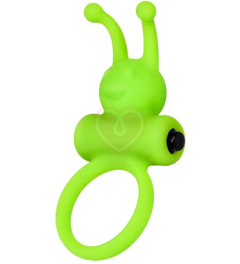 Эрекционное кольцо с вибропулей A-Toys by Toyfa Flik зеленое фото 2