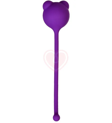 Одинарный вагинальный шарик с хвостиком A-Toys by Toyfa Tigo фиолетовый фото 1