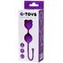 Двойные вагинальные шарики с хвостиком A-Toys by Toyfa Meeko фиолетовые фото 3