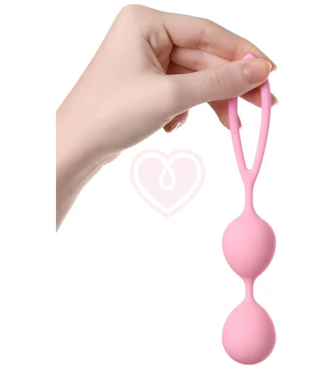 Вагинальные шарики со смещённым центром тяжести A-Toys by Toyfa Rai пудрово-розовые фото 2