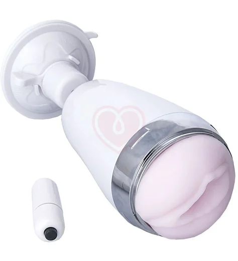 Мастурбатор вагина с вибропулей и присоской A-Toys by Toyfa Coochy белый фото 3