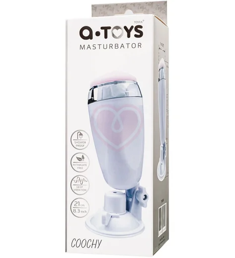 Мастурбатор вагина с вибропулей и присоской A-Toys by Toyfa Coochy белый фото 5