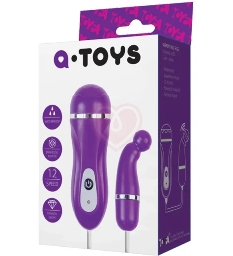 Виброяйцо с пультом управления Toyfa A-toys Beany фиолетовое фото 2