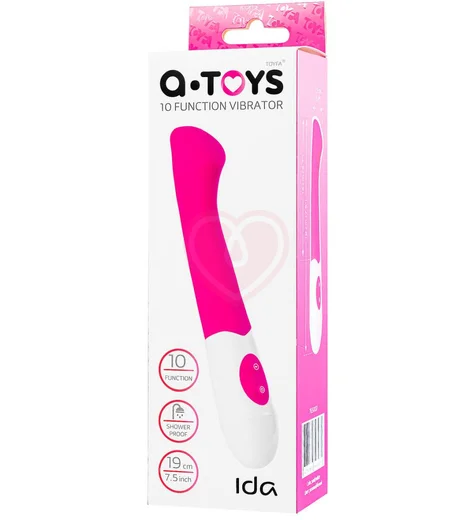 Вибратор с плоской головкой для зоны G A-Toys by Toyfa Ida розовый фото 7