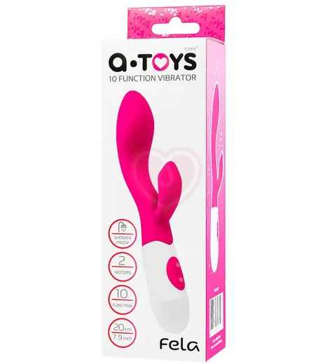 Вибратор-кролик A-Toys by Toyfa Fela розовый фото 2