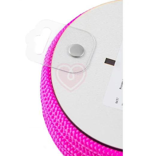 Верёвка для шибари на катушке Pecado розовая 5 м фото 2