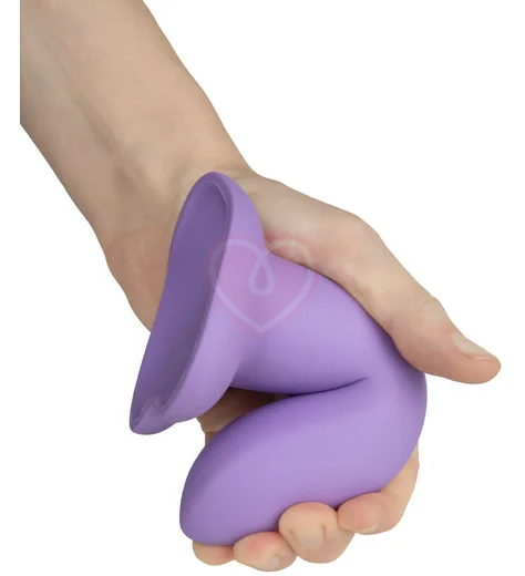 Фаллоимитатор на присоске в форме сердца Flow Emotional Plus фиолетовый фото 4