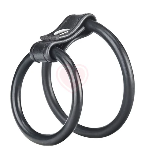 Двойное эрекционное кольцо на пенис и мошонку Duo Cock and Ball Ring фото 2
