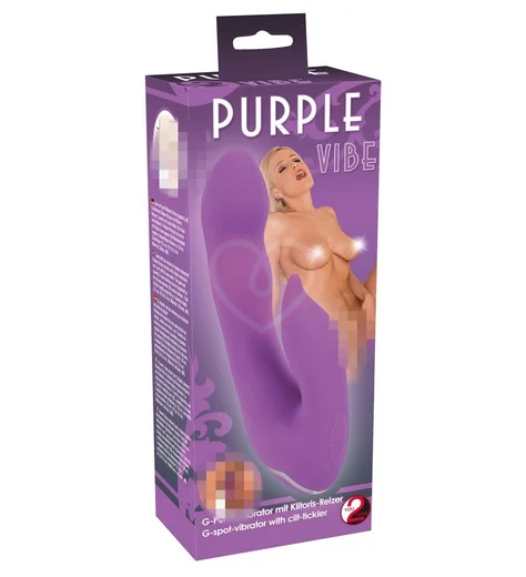 Вибратор изогнутый для стимуляции клитора Purple Vibe фото 2