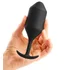 Утяжелённая анальная пробка для ношения b-Vibe Snug Plug 4 большая чёрная фото 3