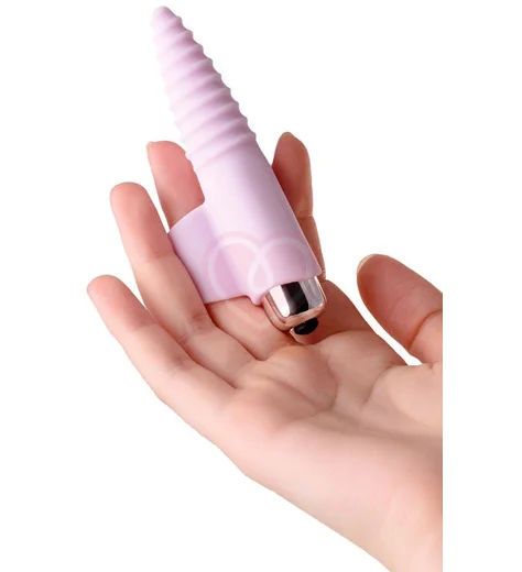 Вибронасадка на палец для клиторальной стимуляции Jos Nova розовая фото 5