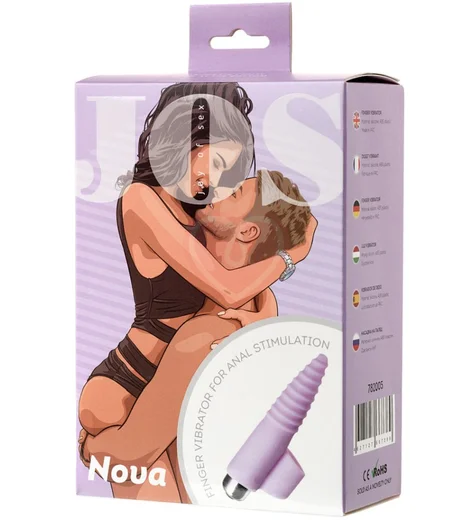 Вибронасадка на палец для клиторальной стимуляции Jos Nova розовая фото 8