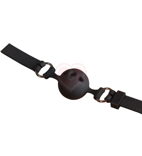 Кляп с шариком Bad Kitty Small 3,5 см чёрный фото 2