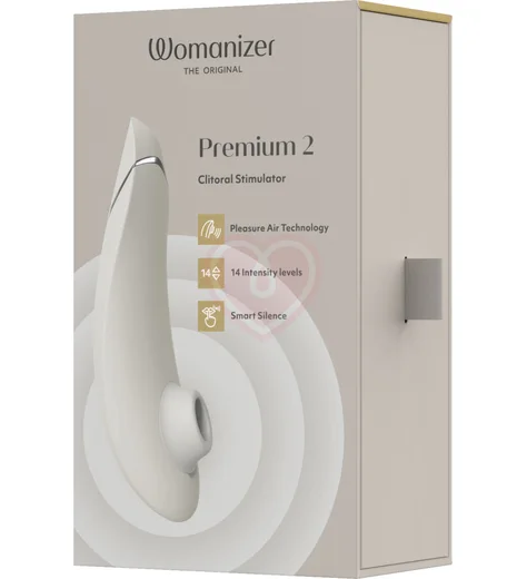 Бесконтактный клиторальный стимулятор Womanizer Premium 2 серый фото 11