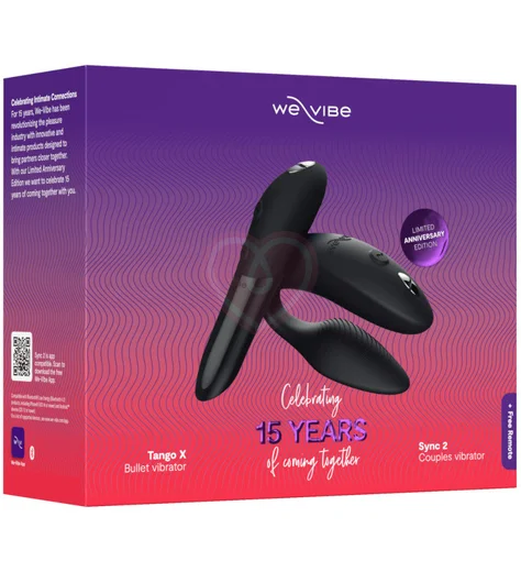 Набор вибраторов для пар We-Vibe 15 Year Anniversary Collection Tango X и Sync 2 фото 5