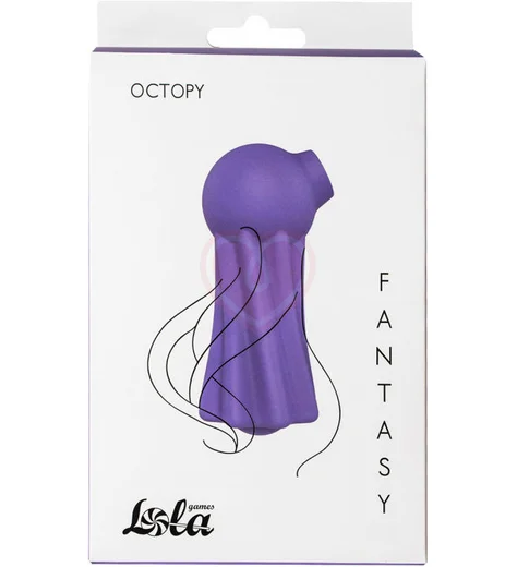 Вакуумный стимулятор клитора в форме осьминога Fantasy Octopy фиолетовый фото 4