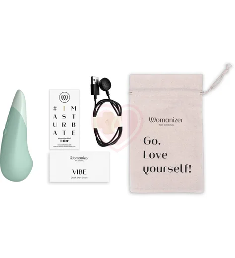 Стимулятор клитора Womanizer Vibe мятный фото 11