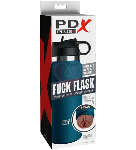 Мастурбатор вагина в синей фляге Fuck Flask мулатка фото 4