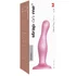 Изогнутый фаллоимитатор Strap-On-Me Dildo Plug Curvy размер M 14 см розовый фото 6