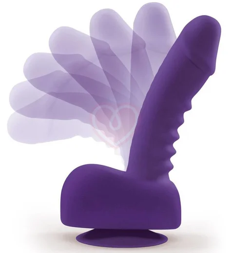 Вибратор с дистанционным управлением Uprize Realistic Dildo 21 см фиолетовый фото 4