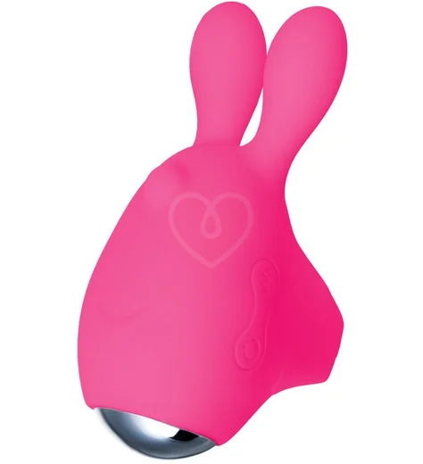 Виброяйцо и вибронасадка на палец Jos Vita розовая фото 3