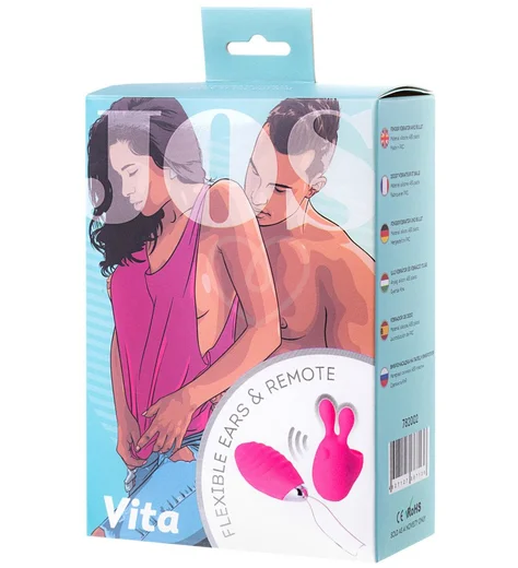 Виброяйцо и вибронасадка на палец Jos Vita розовая фото 10