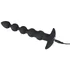 Анальная цепочка с вибрацией Black Velvets чёрная фото 3