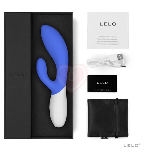 Вибратор с клиторальной стимуляцией Lelo Ina Wave 2 голубой фото 3