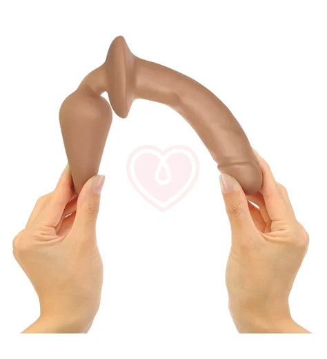 Двусторонний фаллоимитатор Strap-On-Me Switch Plug-In Realistic Dildo L телесный фото 2