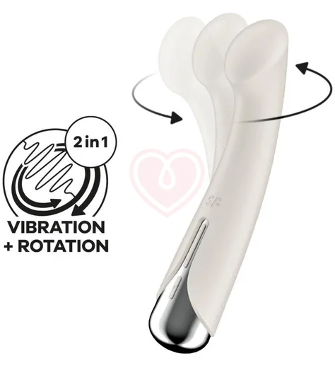 Вибратор для зоны G с ротацией Satisfyer Spinning G-Spot 1 бежевый фото 5