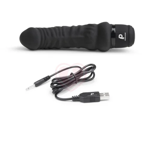 Реалистичный вибратор PowerCocks 14 см чёрный фото 3