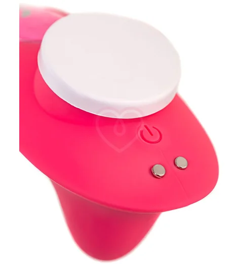 Вакуумно-волновой стимулятор с пультом ДУ Jos Xiari розовый фото 3