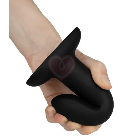 Фаллоимитатор на присоске в форме сердца Flow Emotional чёрный фото 4