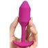 Утяжелённая анальная вибропробка b-Vibe Vibrating Snug Plug 2 малая розовая фото 3