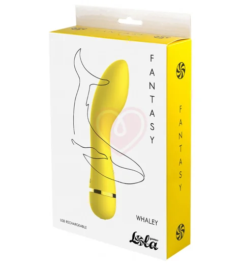 Вибратор с объёмным кончиком Lola Fantasy Whaley жёлтый фото 3