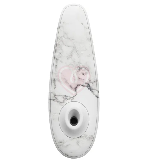 Бесконтактный клиторальный стимулятор Womanizer Classic 2 Marilyn Monroe белый мрамор фото 3