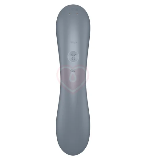 Двухсторонний вакуумный вибростимулятор Satisfyer Curvy Trinity 1 серый фото 3