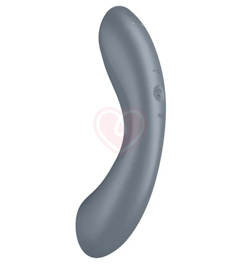 Двухсторонний вакуумный вибростимулятор Satisfyer Curvy Trinity 1 серый фото 4