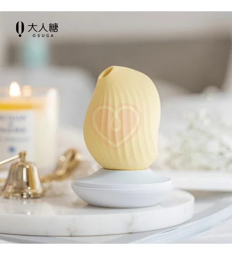 Вакуумный вибростимулятор Osuga Cuddly Bird жёлтый фото 2