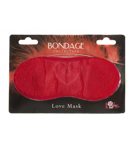 Маска на глаза Bondage Collection красная фото 3