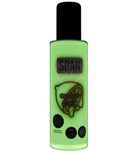 Светящийся в темноте лубрикант Sgan Glow Gel 110 мл фото 2