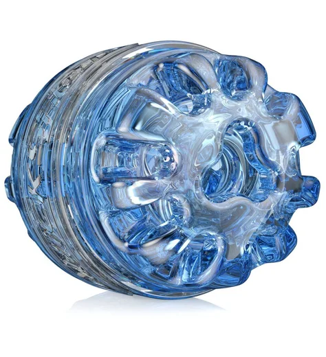 Сквозной мастурбатор Fleshlight Quickshot Turbo Blue Ice голубой фото 4