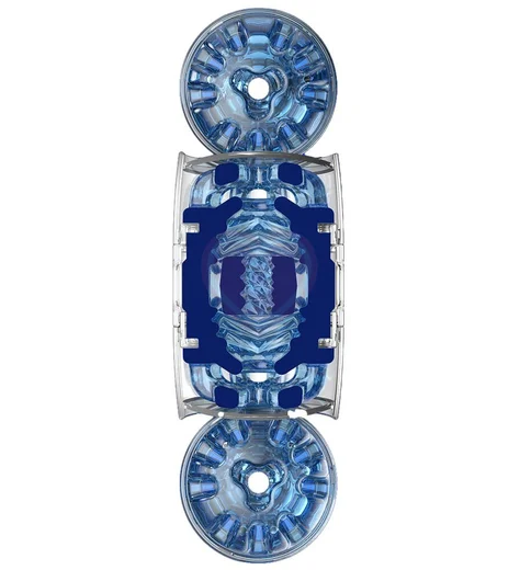 Сквозной мастурбатор Fleshlight Quickshot Turbo Blue Ice голубой фото 7