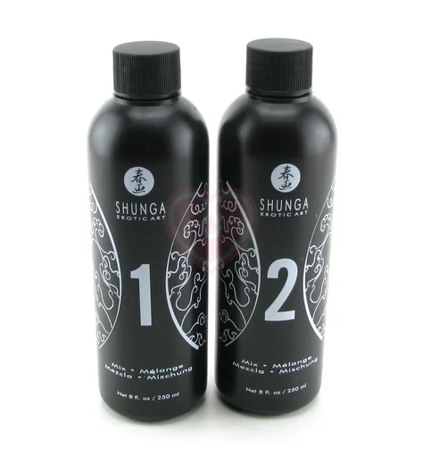 Набор массажных гелей 2в1 для скользкого секса Shunga Экзотические фрукты 2х250 мл фото 2