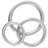 Набор из 3 эрекционных колец Metallic Silicone Cock Ring Set фото 3