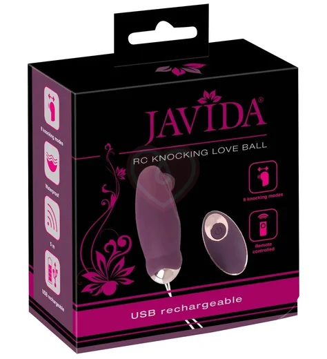 Виброяйцо с пульсацией Javida Knocking Love и пультом управления фото 2