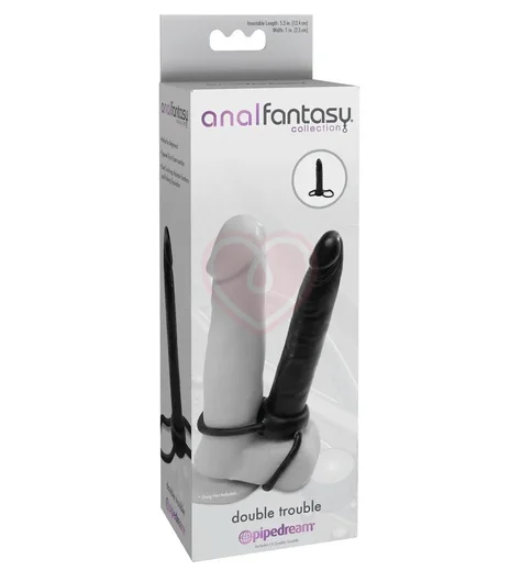 Реалистичная насадка Double Trouble для двойного проникновения фото 3