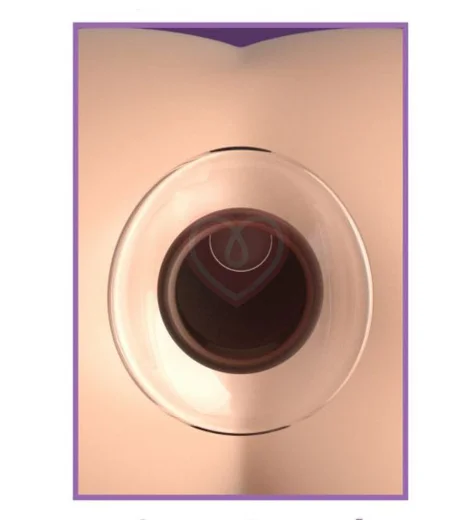 Стеклянная пробка с тоннелем Beginner's Anal Gaper средняя фото 2