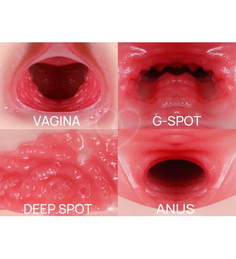 Мастурбатор вагина и анус Kokos Maria Onahole Real Hips с двойным слоем и вибрацией фото 4